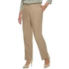 Plus Size Alfred Dunner Studio Pull-on Pants, Women's, Size: 22 - Regular, Med Beige