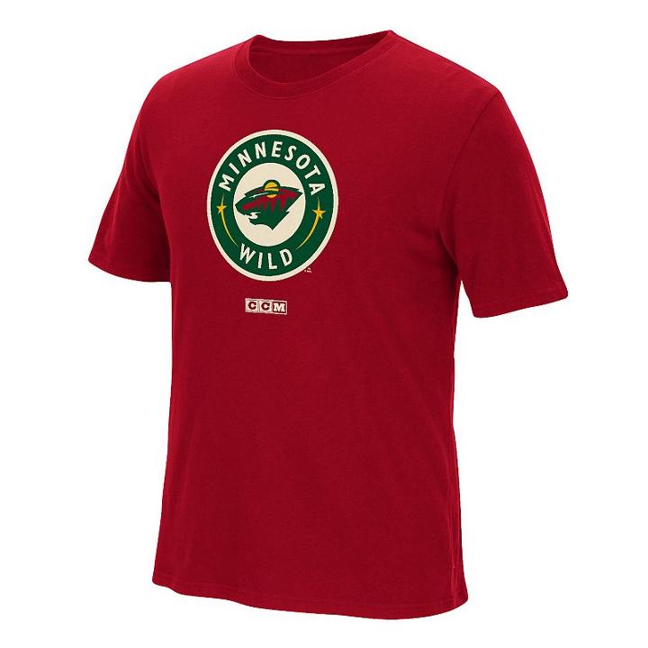 Men's Ccm Minnesota Wild Tee, Size: Medium, Red