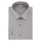 Men's Van Heusen Regular-fit Always Tucked Stretch Dress Shirt, Size: 18 36/37, Grey