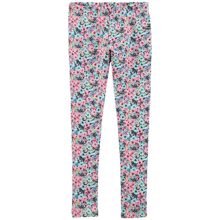 Girls 4-14 Carter's Floral Print Leggings, Size: 8