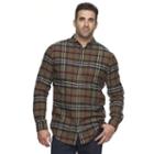 Big & Tall Croft & Barrow&reg; True Comfort Classic-fit Flannel Button-down Shirt, Men's, Size: Xl Tall, Dark Green