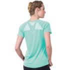 Women's Soybu Endurance Peek-a-boo Racerback Short Sleeve Tee, Size: Small, Lt Green