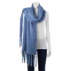 Sonoma Goods For Life&trade; Solid Braided Fringe Oblong Scarf, Women's, Dark Blue
