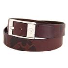 Men's Iowa Hawkeyes Brandish Leather Belt, Size: 32, Brown