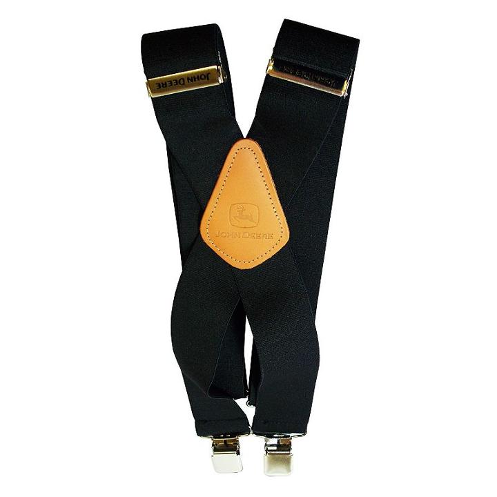 John Deere Solid Suspenders - Men, Size: 46, Black