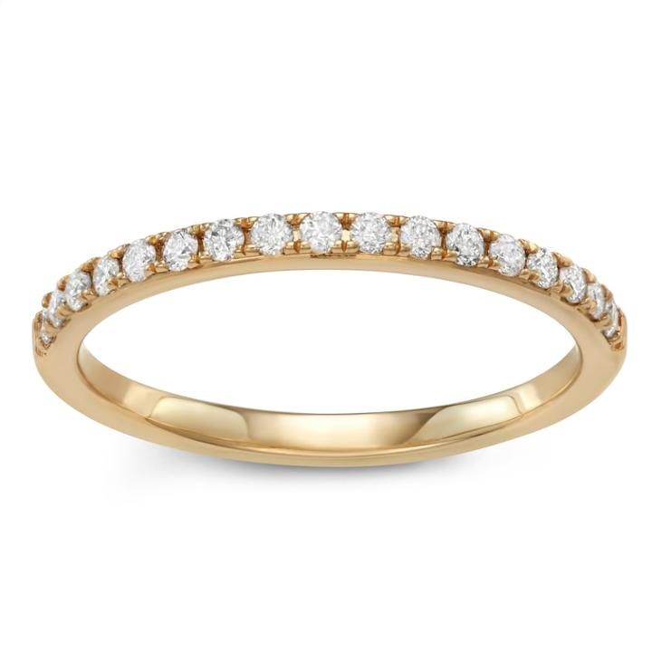 Simply Vera Vera Wang 14k Gold 1/4 Carat T.w. Diamond Anniversary Ring, Women's, Size: 7, White