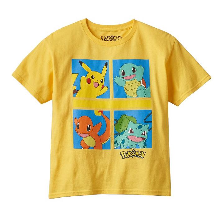Boys 8-20 Pokmon Crossbar Tee, Boy's, Size: Small, Gold
