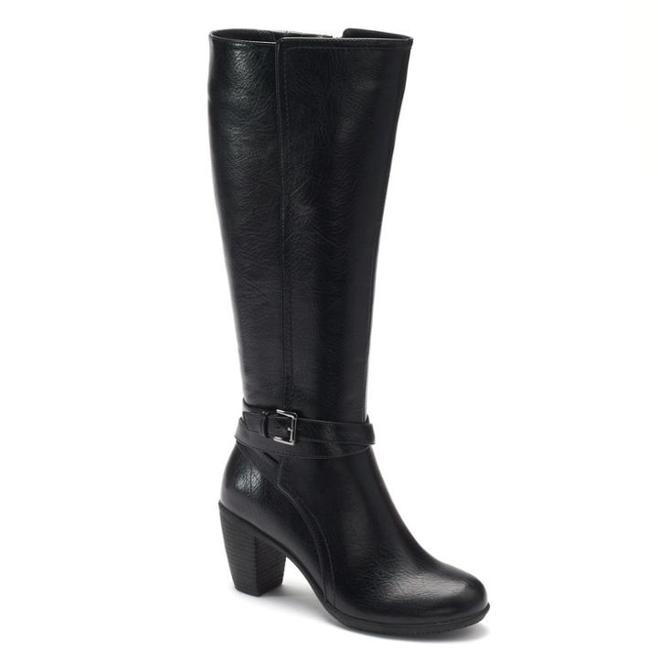 Croft & Barrow&reg; Tracy Women's Ortholite Riding Boots, Size: 9.5 Wc, Black