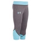 Girls 4-6x Under Armour Game Changer Capri Leggings, Girl's, Size: 4, Med Grey