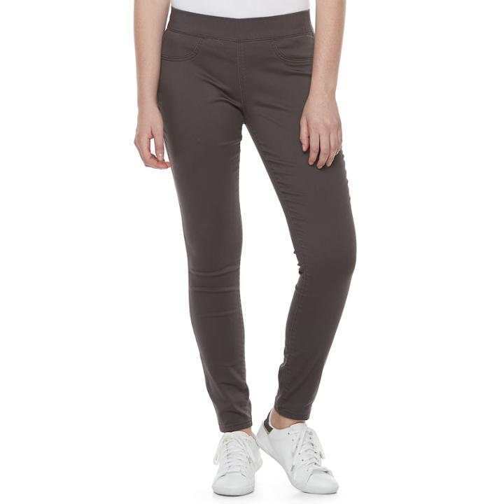 Juniors' So&reg; Pull-on Skinny Pants, Teens, Size: Small, Med Grey