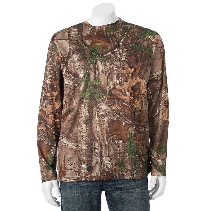 Men's Tallwoods Camo Mesh Tee, Size: Xl, Brown