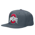 Men's Ohio State Buckeyes Touchback Flat-brim Snapback Cap, Dark Grey