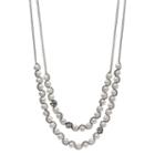 Simply Vera Vera Wang Chain Wrapped Simulated Pearl Long Necklace, Women's, White