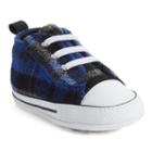 Baby Converse All Star First Star Plaid Crib Shoes, Infant Boy's, Size: 1, Blue