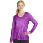 Women's Champion Powertrain V-neck Workout Tee, Size: Small, Med Purple