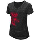Women's Campus Heritage Wisconsin Badgers Pocket Tee, Size: Small, Black