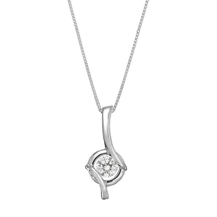 Sirena Collection 14k White Gold 1/5-ct. T.w. Diamond Pendant, Women's