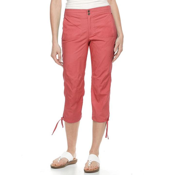 Women's Caribbean Joe Military Capris, Size: 12, Ovrfl Oth