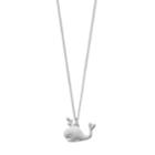 Lc Lauren Conrad Whale Pendant Necklace, Women's, Silver