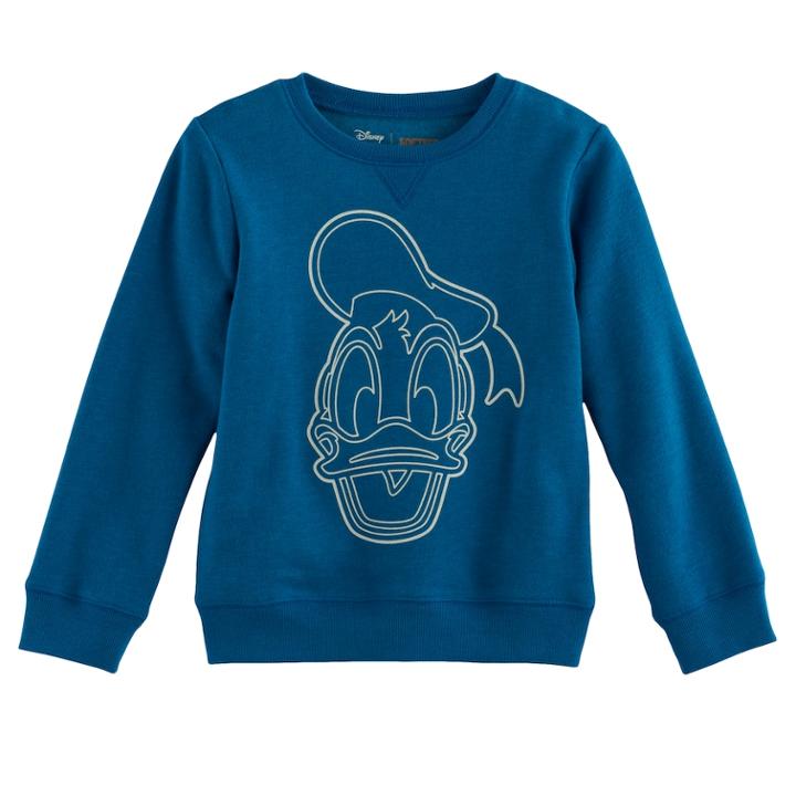 Disney's Donald Duck Boys 4-7x Softest Fleece Pullover Sweatshirt By Jumping Beans&reg;, Size: 7, Dark Blue