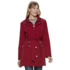 Women's Tower By London Fog Hooded Rain Jacket, Size: Medium, Pink Other