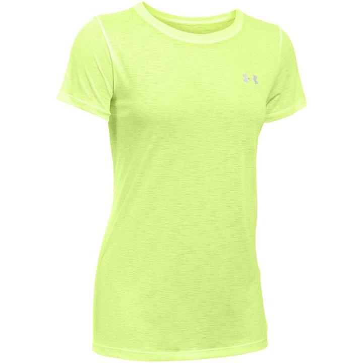 Women's Under Armour Tech Crew Slub Tee, Size: Medium, Brown Over
