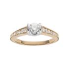 Sirena Collection Diamond Two Tone Engagement Ring In 14k Gold (1/2 Carat T.w.), Women's, Size: 7, White