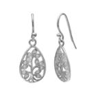 Primrose Sterling Silver Cubic Zirconia Tree Teardrop Earrings, Women's, White