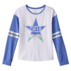 Girls 7-16 & Plus Size So&reg; Blocked Long Sleeve Graphic Tee, Girl's, Size: 20 1/2, White