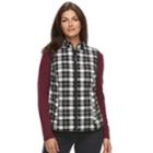 Women's Croft & Barrow&reg; Classic Quilted Vest, Size: Xxl, Black