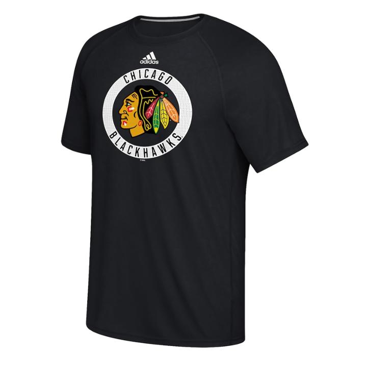 Men's Adidas Chicago Blackhawks Practice Tee, Size: Small, Other Clrs