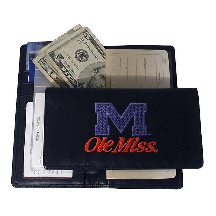 University Of Mississippi Rebels Checkbook Wallet, Adult Unisex, Multicolor
