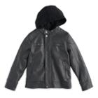 Boys 8-20 Urban Republic Faux-leather Moto Jacket, Size: 8, Dark Grey