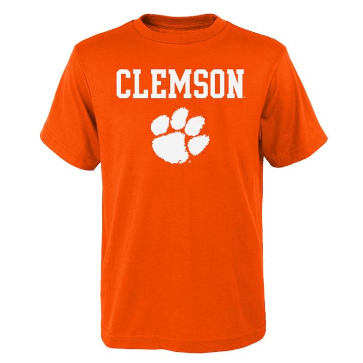 Boys' 4-18 Clemson Tigers Goal Line Tee, Size: 12-14, Orange