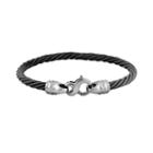 Sti By Spectore Black And Gray Titanium 8-in. Cable Bracelet, Women's, Size: 8, Multicolor