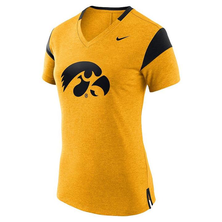 Women's Nike Iowa Hawkeyes Fan Top, Size: Xxl, Gold