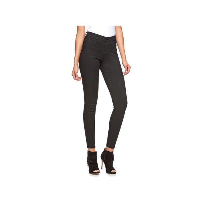 Women's Jennifer Lopez Skinny Jeans, Size: 6 Avg/reg, Black