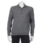 Men's Apt. 9&reg; Modern-fit Merino Wool-blend Quarter-zip Sweater, Size: Medium, Med Grey