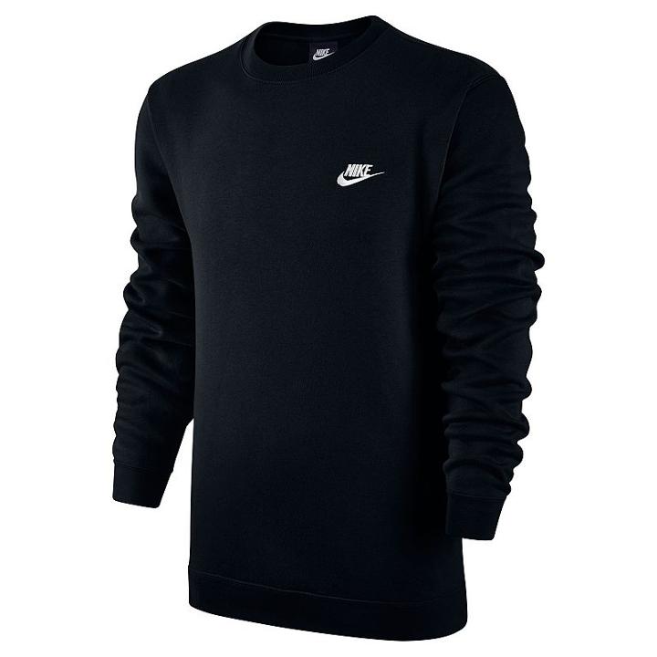 Men's Nike Club Crew Fleece, Size: Large, Grey (charcoal)
