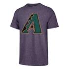 Men's '47 Brand Arizona Diamondbacks Throwback Tee, Size: Medium, Purple