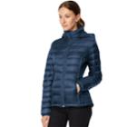 Women's Heat Keep Hooded Packable Puffer Down Jacket, Size: Xl, Blue