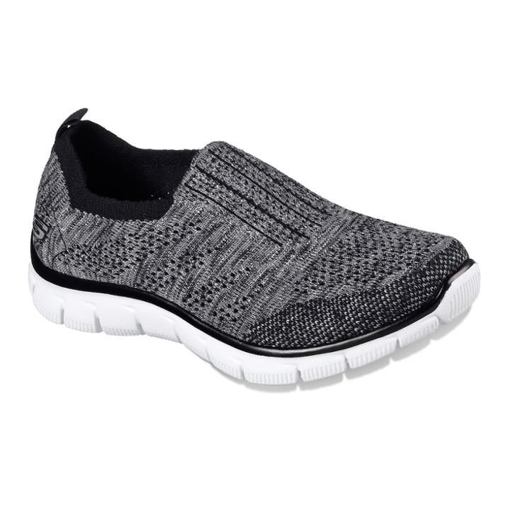 Skechers Relaxed Fit Empire Stretch Knit Gore Collar Women's Slip On Shoes, Size: 9, Blue Other