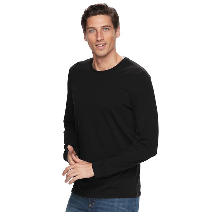 Men's Sonoma Goods For Life&trade; Modern-fit Flexwear Tee, Size: Xl, Black