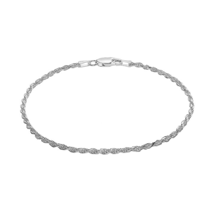 Primrose Sterling Silver Rope Chain Bracelet - 8 In, Women's, Size: 8, Grey