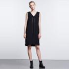 Women's Simply Vera Vera Wang Simply Noir Ruffle Shift Dress, Size: Large, Black