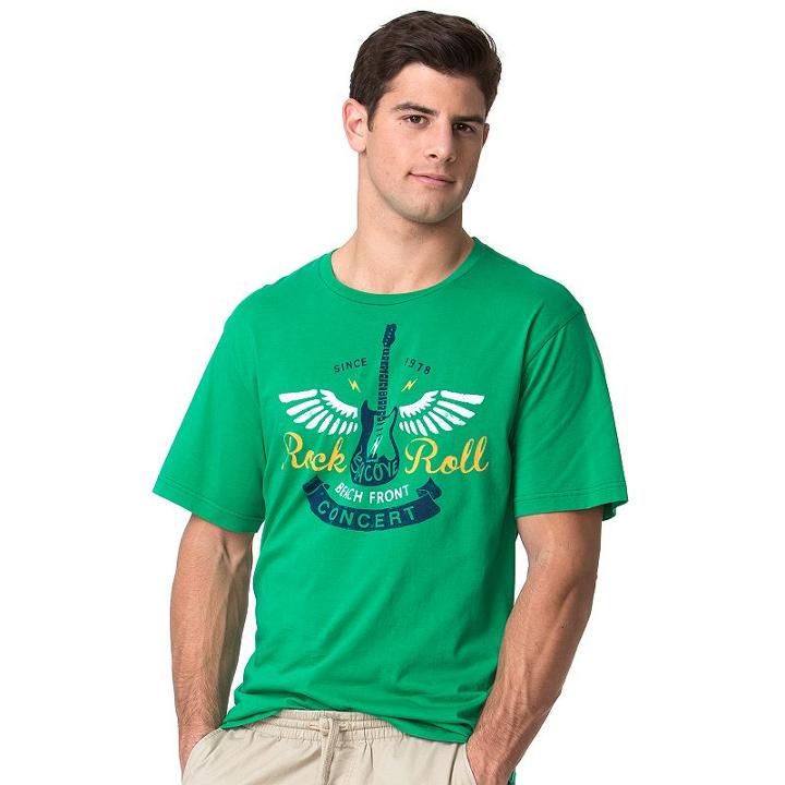 Men's Chaps Graphic Tee, Size: Xl, Green
