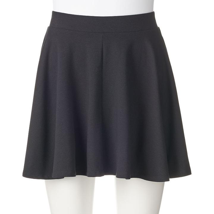 Juniors' So&reg; Skater Skirt, Kids Unisex, Size: Xl, Black