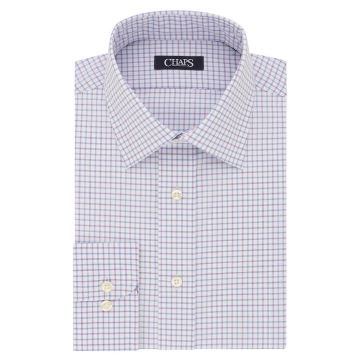 Men's Chaps Slim-fit No-iron Stretch-collar Dress Shirt, Size: 18-34/35, Lt Purple