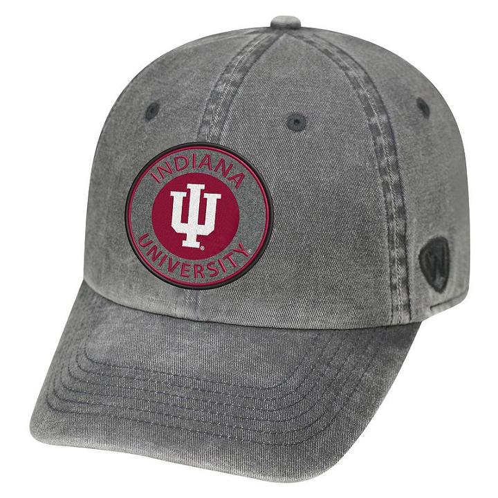 Adult Indiana Hoosiers Fun Park Vintage Adjustable Cap, Men's, Med Grey
