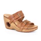 Rocky 4eursole Splendor Leather Women's Wedge Sandals, Size: 38, Brown